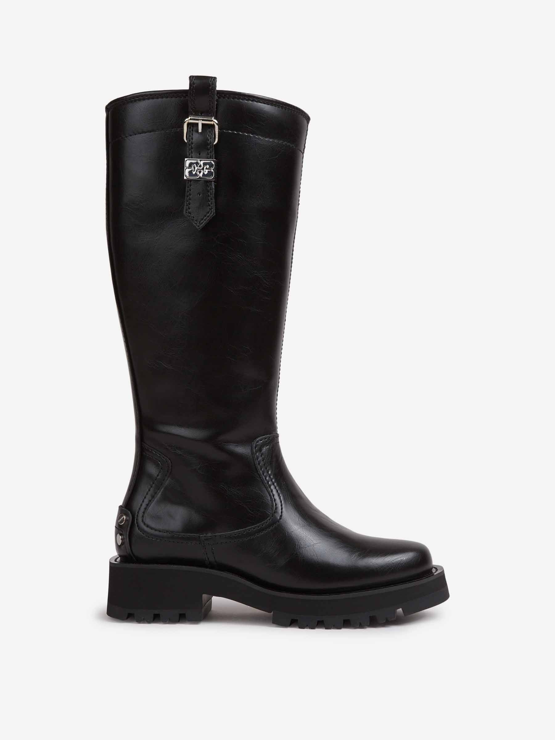 Ganni Mujer Barcelona Botas Altas Hebilla color Negro sku 805-000806 01 - Foto 1