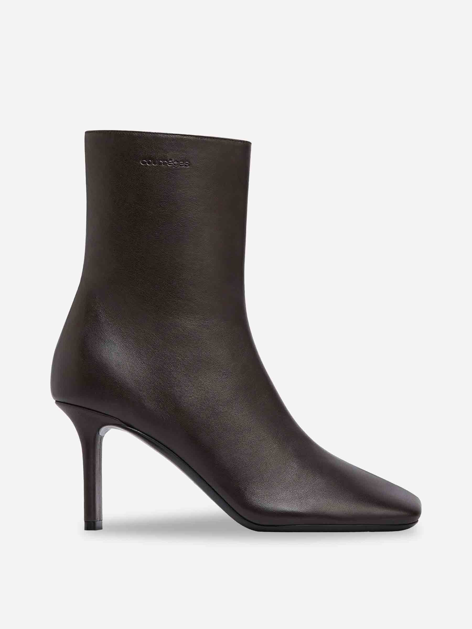 Courrèges Mujer Barcelona Botines Punta Cuadrada color Marrón Oscuro sku 805-000826 01 - Foto 1