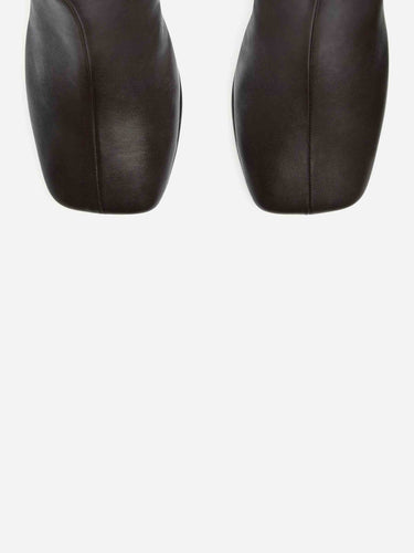 Courrèges Mujer Barcelona Botines Punta Cuadrada color Marrón Oscuro sku 805-000826 01 - Foto 4