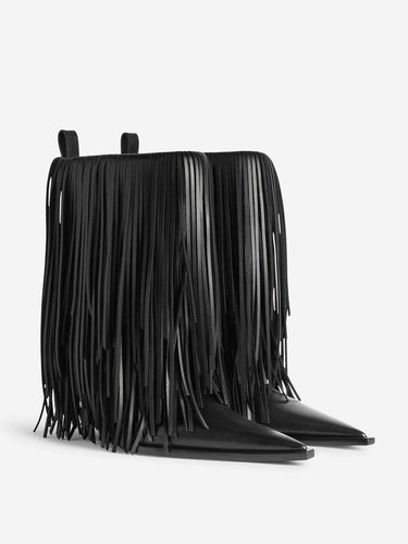 Balenciaga Mujer Barcelona Botines Avenue Fringe color Negro sku 805-000834 01 - Foto 2