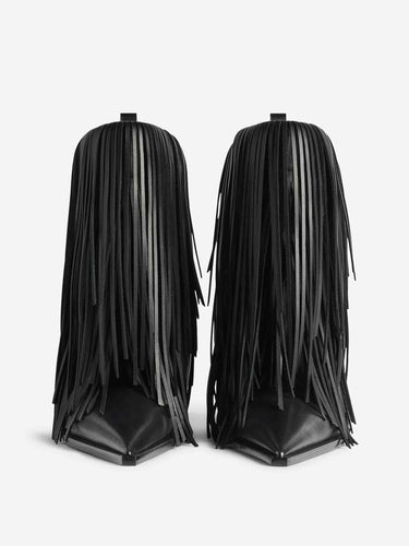 Balenciaga Mujer Barcelona Botines Avenue Fringe color Negro sku 805-000834 01 - Foto 3