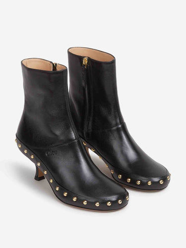 Chloé Mujer Barcelona Botines Tachuelas Piel color Negro sku 805-000837 01 - Foto 2