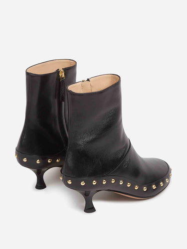 Chloé Mujer Barcelona Botines Tachuelas Piel color Negro sku 805-000837 01 - Foto 3