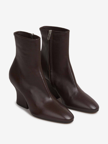 Jil Sander Mujer Barcelona Botines Piel color Marrón Oscuro sku 805-000839 01 - Foto 2