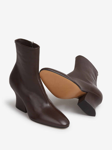 Jil Sander Mujer Barcelona Botines Piel color Marrón Oscuro sku 805-000839 01 - Foto 4