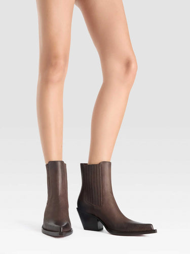 Paris Texas Mujer Barcelona Botines Dallas color Marrón sku 805-000844 01 - Foto 4