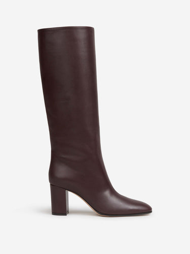 Gianvito Rossi Mujer Barcelona Bota Alta Dana color Burdeos sku 805-000858 01 - Foto 1