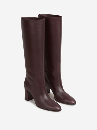 Gianvito Rossi Mujer Barcelona Bota Alta Dana color Burdeos sku 805-000858 01 - Foto 2
