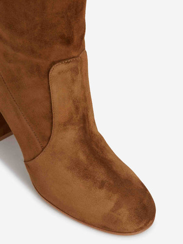 Gianvito Rossi Mujer Barcelona Botas Ante Glen color Caramelo sku 805-000860 01 - Foto 5