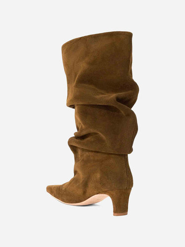 Staud Mujer Barcelona Botas Ante Wally color Camel sku 805-000870 01 - Foto 3