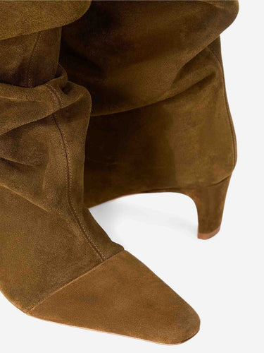 Staud Mujer Barcelona Botas Ante Wally color Camel sku 805-000870 01 - Foto 4