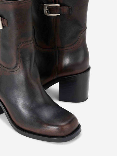 Staud Mujer Barcelona Botines Tacón Brooklyn color Marrón Oscuro sku 805-000871 01 - Foto 4