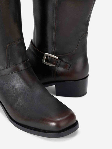 Staud Mujer Barcelona Botas Altas Brooklyn color Marrón Oscuro sku 805-000872 01 - Foto 5