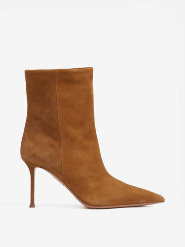 Aquazzura Mujer Barcelona Botínes Tacón Ante color Caramelo sku 805-000874 01 - Foto 1