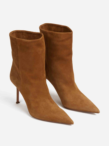 Aquazzura Mujer Barcelona Botínes Tacón Ante color Caramelo sku 805-000874 01 - Foto 2