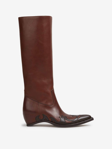 Maison Margiela Mujer Barcelona Botas Altas Western color Marrón Oscuro sku 805-000879 01 - Foto 1