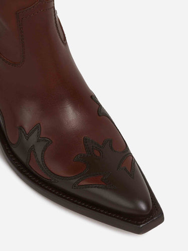 Maison Margiela Mujer Barcelona Botas Altas Western color Marrón Oscuro sku 805-000879 01 - Foto 5