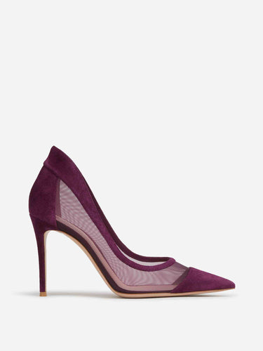 Gianvito Rossi Mujer Barcelona Salones Ante Malla color Púrpura sku 805-000882 01 - Foto 1