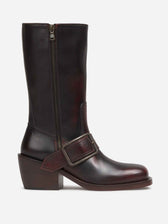 Dries Van Noten Mujer Barcelona Botas Piel Hebilla color Marrón Oscuro sku 805-000886 01 - Foto 1