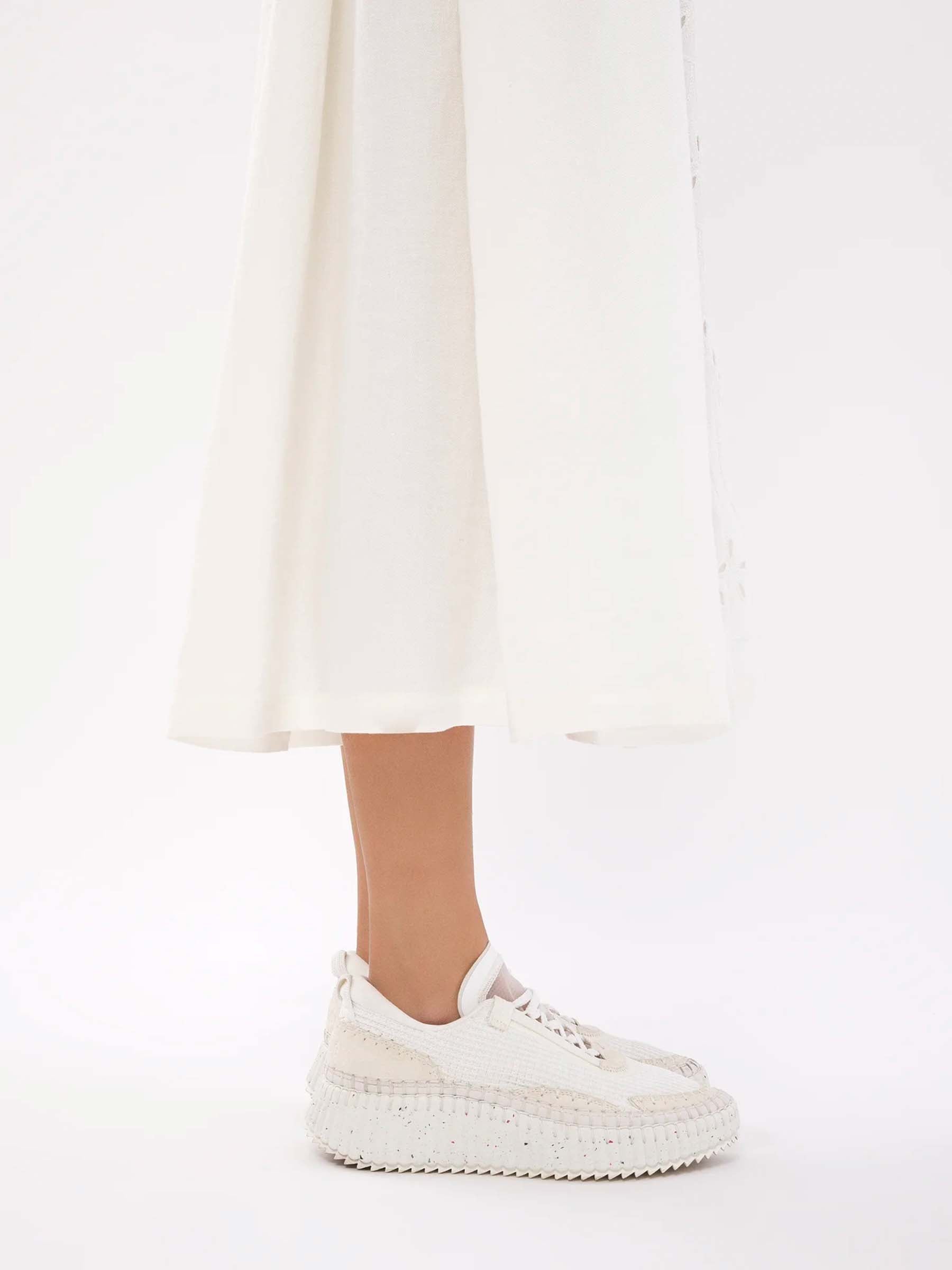 Chloé Mujer Barcelona Sneakers Ecológico Nama color Blanco sku 806-000384 01 - Foto 2