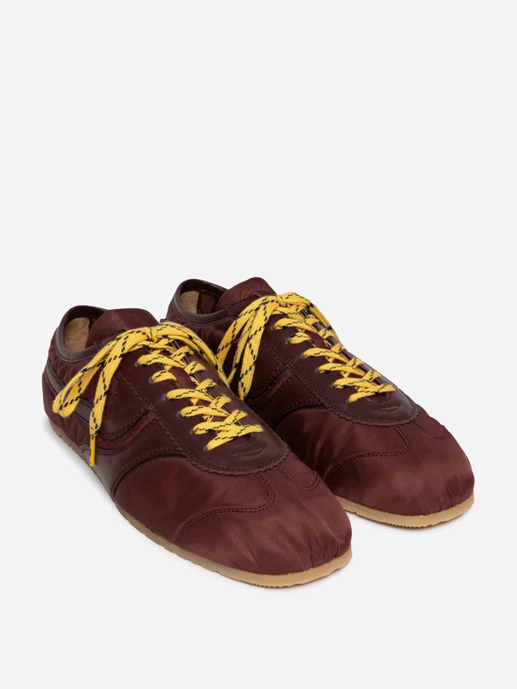 Dries Van Noten Mujer Barcelona Sneakers Nylon color Burdeos sku 806-000400 01 - Foto 2