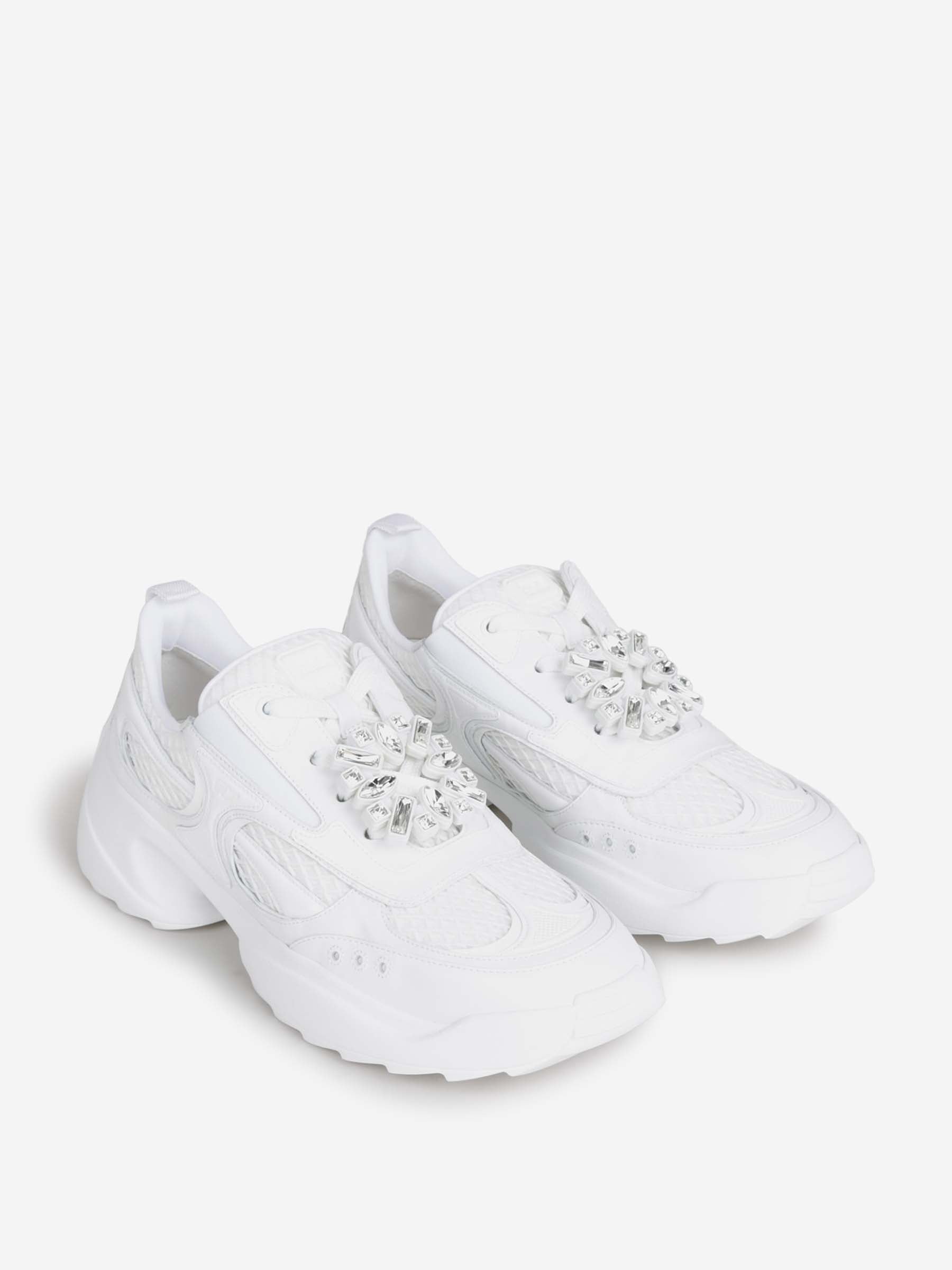 Roger Vivier Mujer Barcelona Sneakers Viv' on the Run color Blanco sku 806-000412 01 - Foto 2