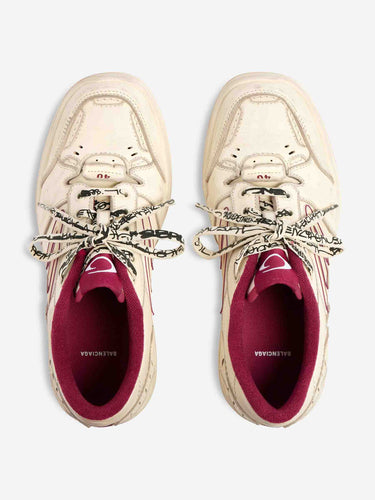 Balenciaga Mujer Barcelona zapatillas Hamptons Worn-out color Blanco sku 806-000416 01 - Foto 3