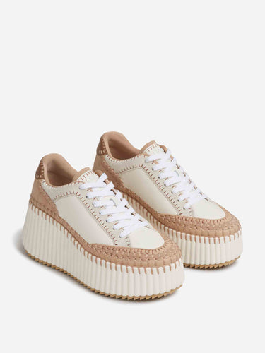 Chloé Mujer Barcelona zapatillas Cuña Nama color Beige sku 806-000419 01 - Foto 2
