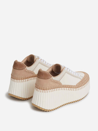 Chloé Mujer Barcelona zapatillas Cuña Nama color Beige sku 806-000419 01 - Foto 3