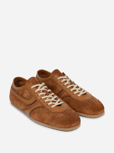 Dries Van Noten Mujer Barcelona Sneakers Paneles Ante color Marrón sku 806-000427 01 - Foto 2