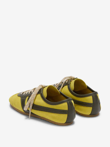 Dries Van Noten Mujer Barcelona Sneakers Paneles Ante color Amarillo sku 806-000427 03 - Foto 3
