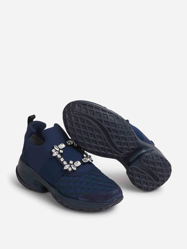 Roger Vivier Mujer Barcelona zapatillas Viv' Run color Azul Marino sku 806-000429 01 - Foto 4
