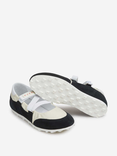 Marni Mujer Barcelona Bailarinas Planas color Blanco Y Negro sku 806-000453 01 - Foto 4