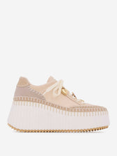 Chloé Mujer Barcelona Zapatillas Deportivas Plataforma Nama color Beige sku 806-000458 01 - Foto 1