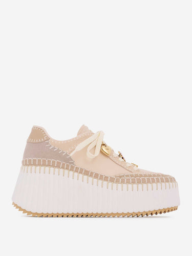Chloé Mujer Barcelona Zapatillas Deportivas Plataforma Nama color Beige sku 806-000458 01 - Foto 1
