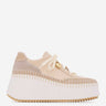 Chloé Mujer Barcelona Zapatillas Deportivas Plataforma Nama color Beige sku 806-000458 01 - Foto 1