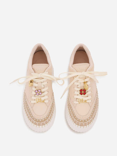 Chloé Mujer Barcelona Zapatillas Deportivas Plataforma Nama color Beige sku 806-000458 01 - Foto 3
