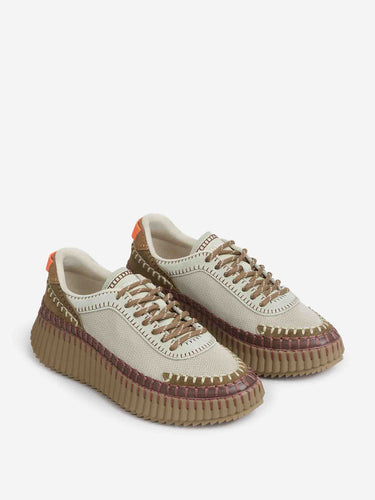 Chloé Mujer Barcelona Zpatillas Deportivas Nama color Verde Militar sku 806-000459 01 - Foto 2