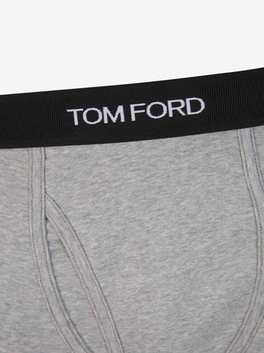 Tom Ford Hombre Barcelona Boxer Algodón Logo color Gris Claro sku 652-000099 02 - Foto 3