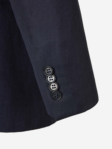Canali Hombre Barcelona Traje de Lino y Seda color Azul Marino sku 311-000334 03 - Foto 5