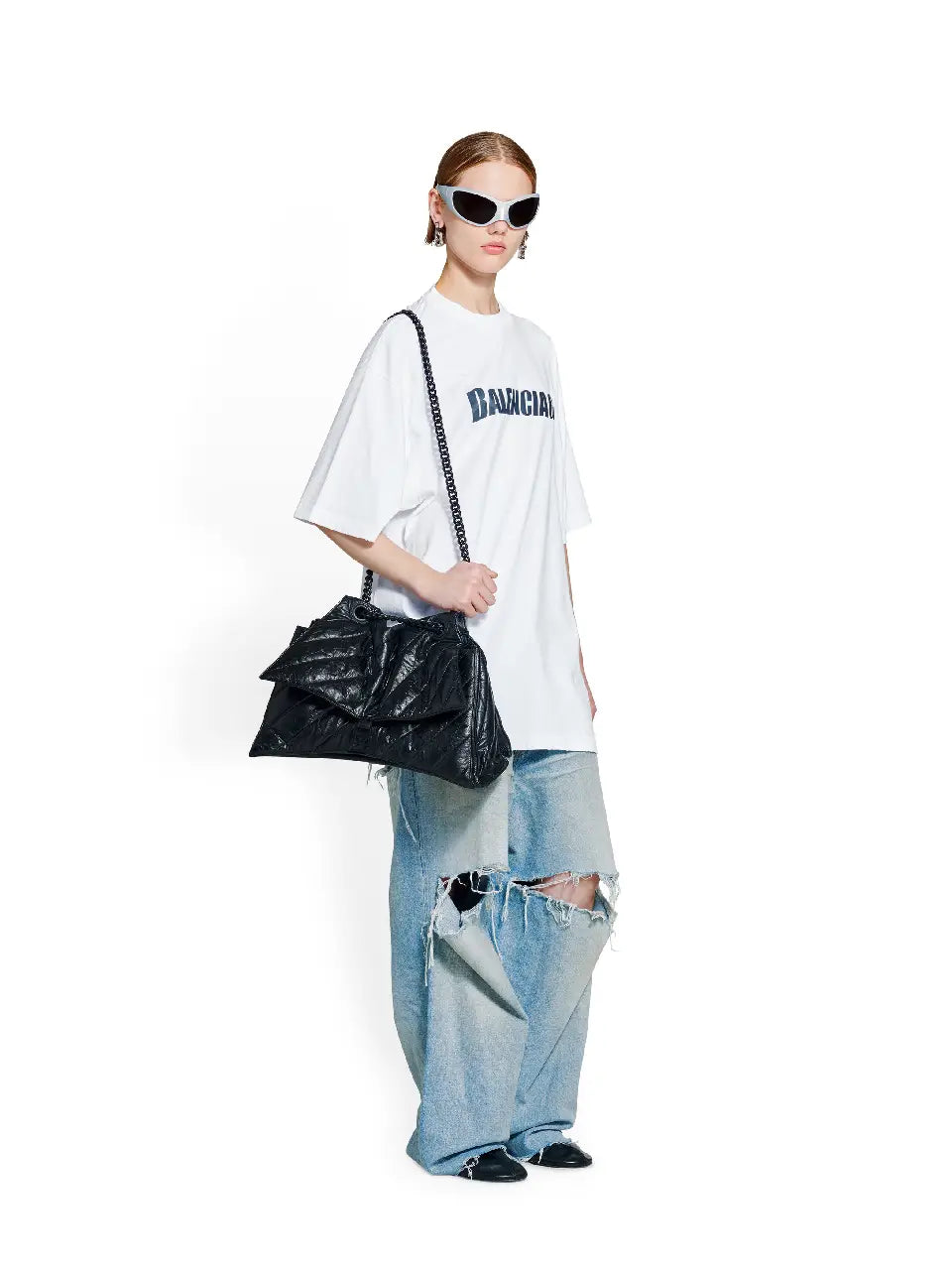 Balenciaga Bolso Hombro Crush color Negro sku 810-007685 01 - Foto 1