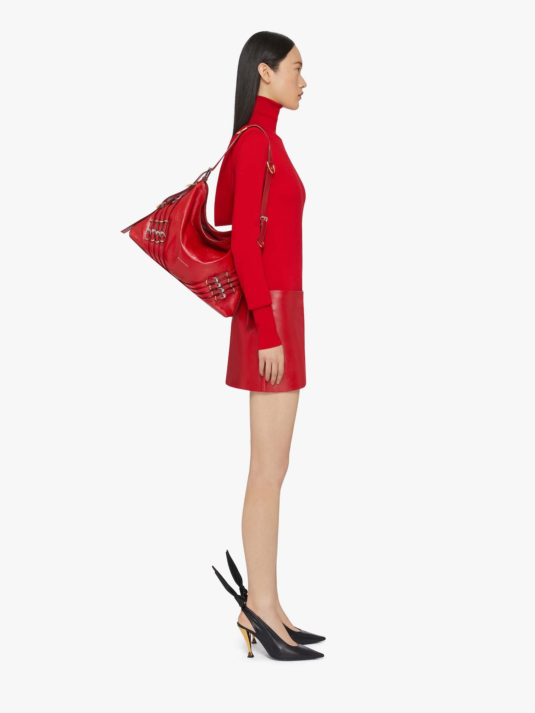 Givenchy Mujer Barcelona Bolso Hombro Shopper Voyou color Rojo sku 810-007783 01 - Foto 2