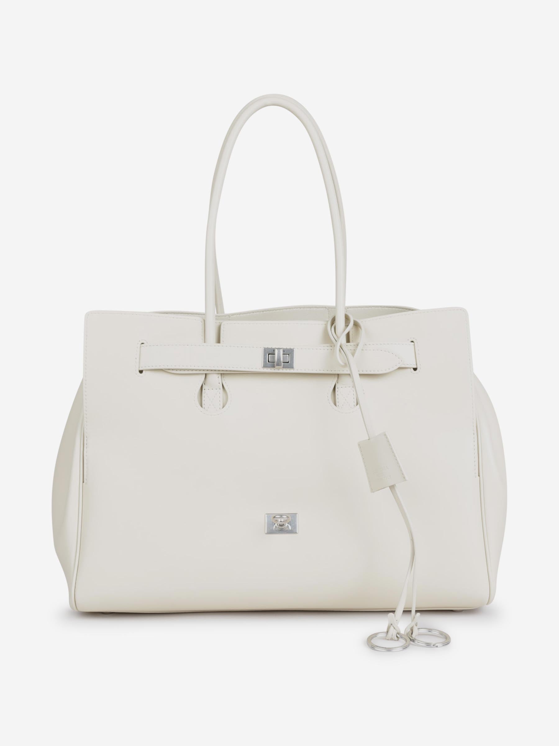 Balenciaga Mujer Barcelona Bolso Hombro Carry All Bel Air color Marfil sku 810-007934 02 - Foto 1