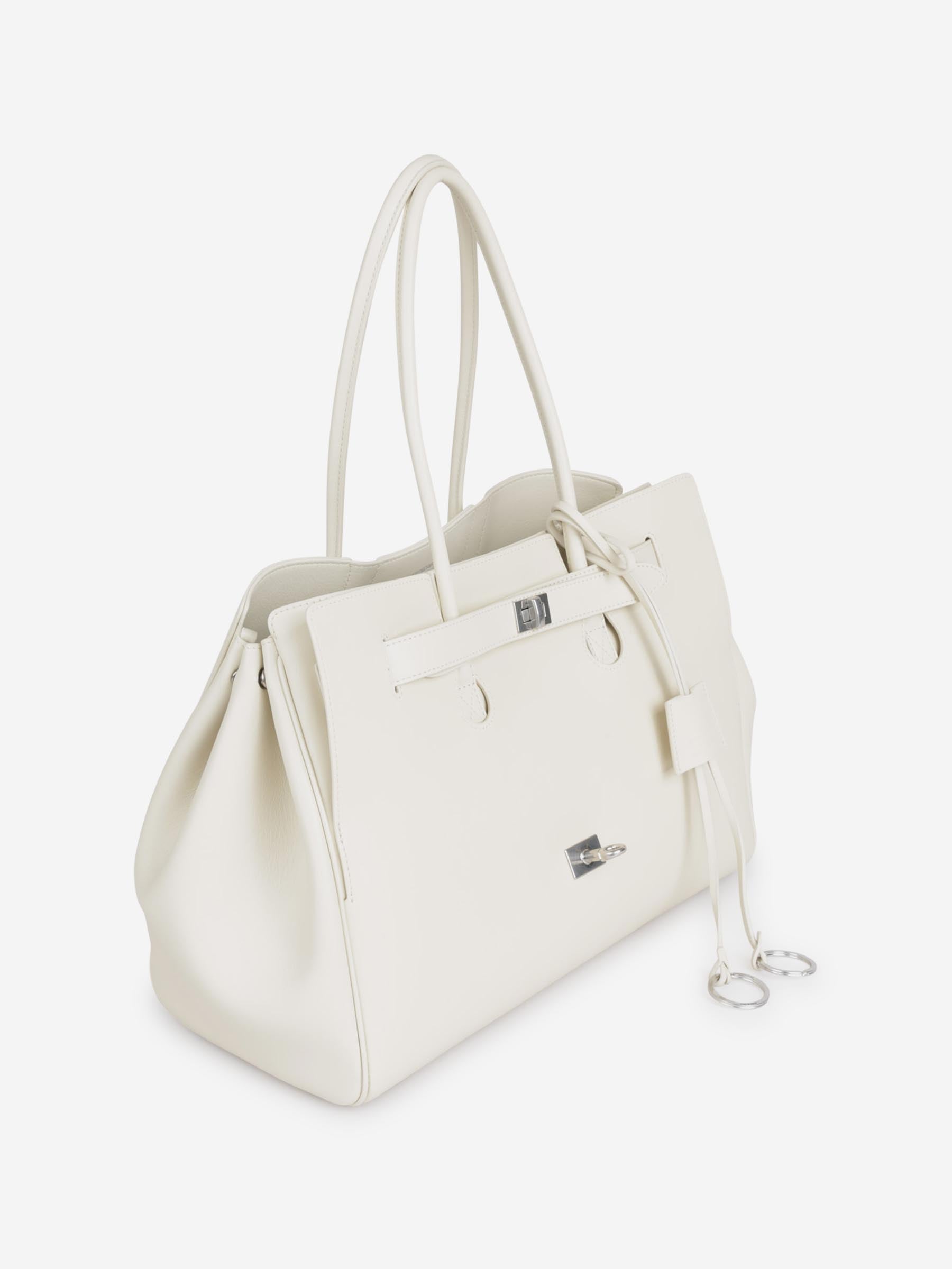 Balenciaga Mujer Barcelona Bolso Hombro Carry All Bel Air color Marfil sku 810-007934 02 - Foto 2