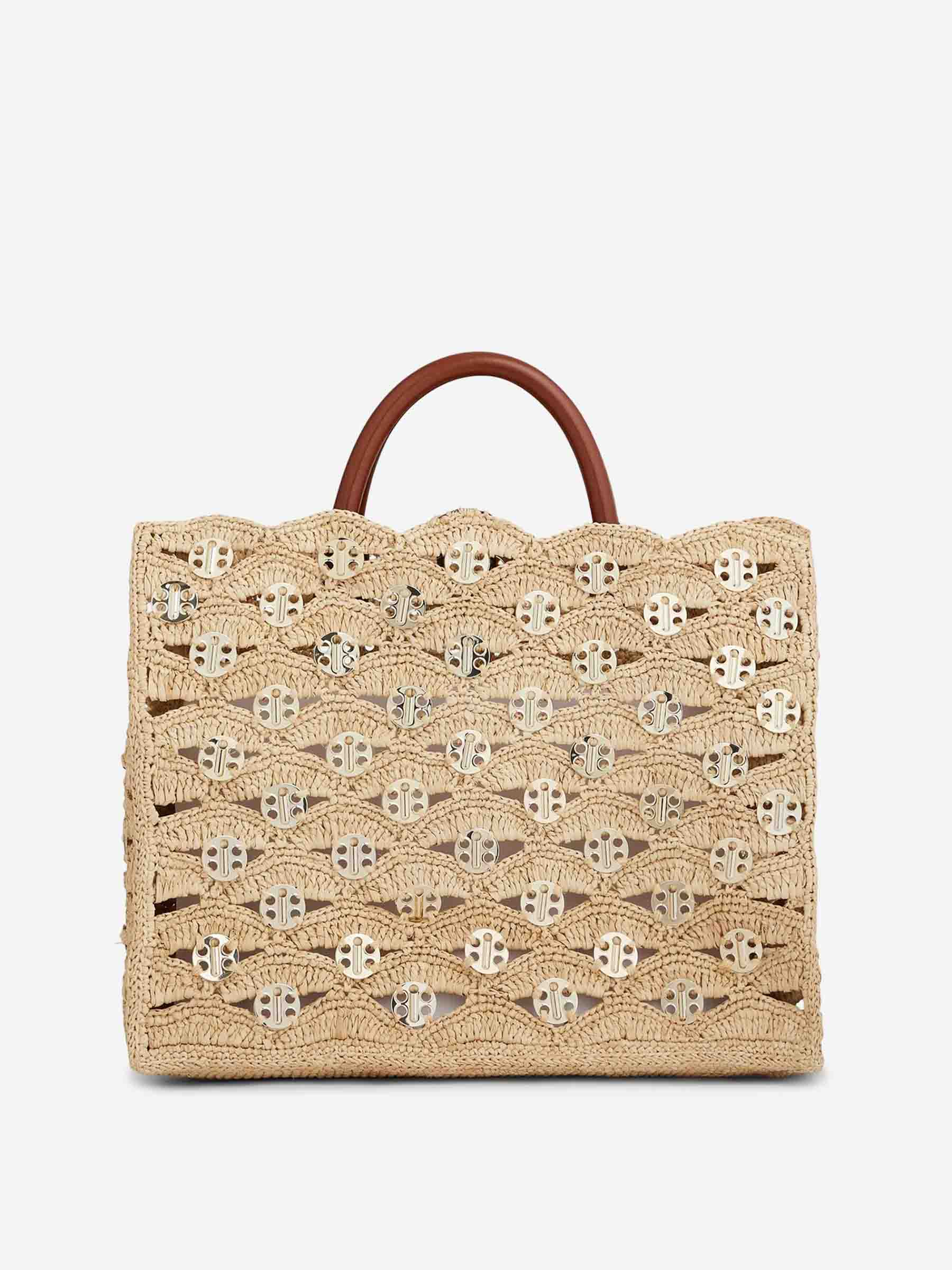 Rabanne Mujer Barcelona Bolso Tote Rafia color Rafia sku 810-008013 01 - Foto 1