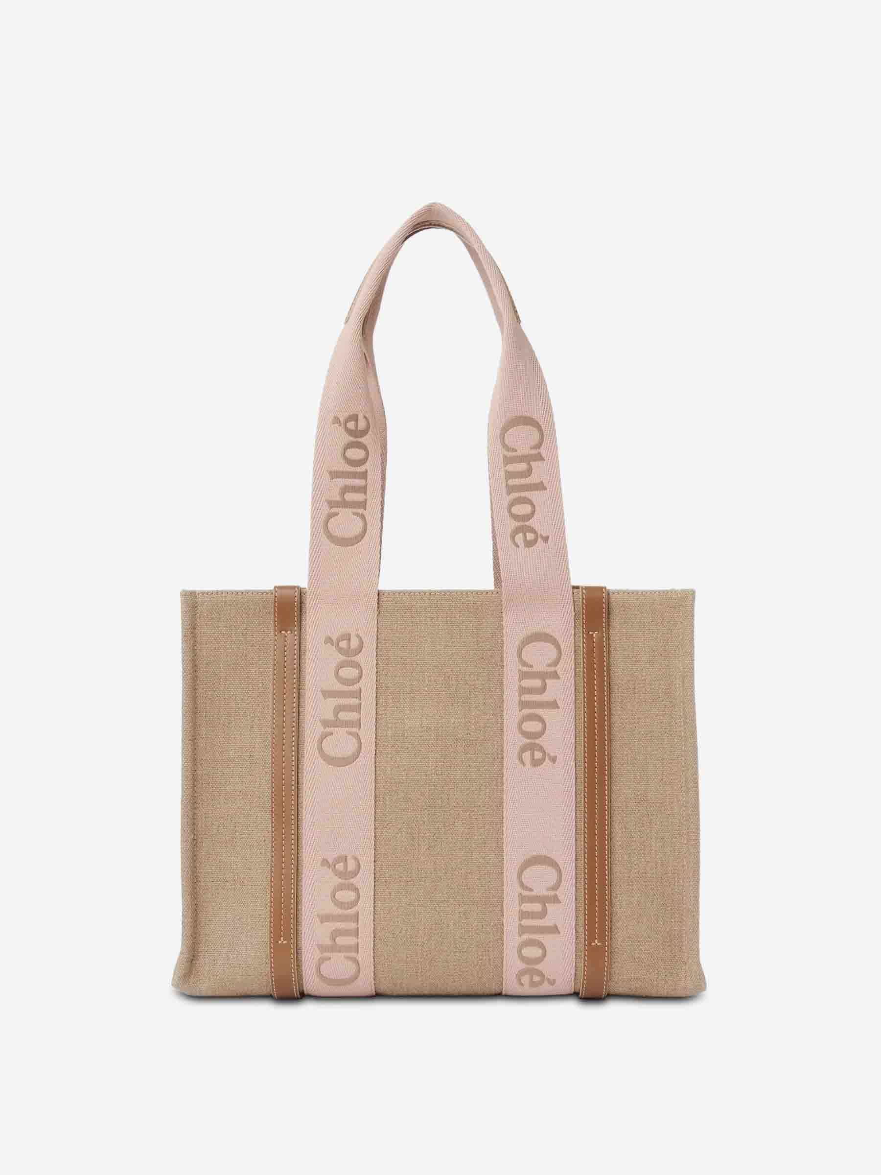 Chloé Mujer Barcelona Bolso Woody Tote Bag color Beige sku 810-008200 01 - Foto 1