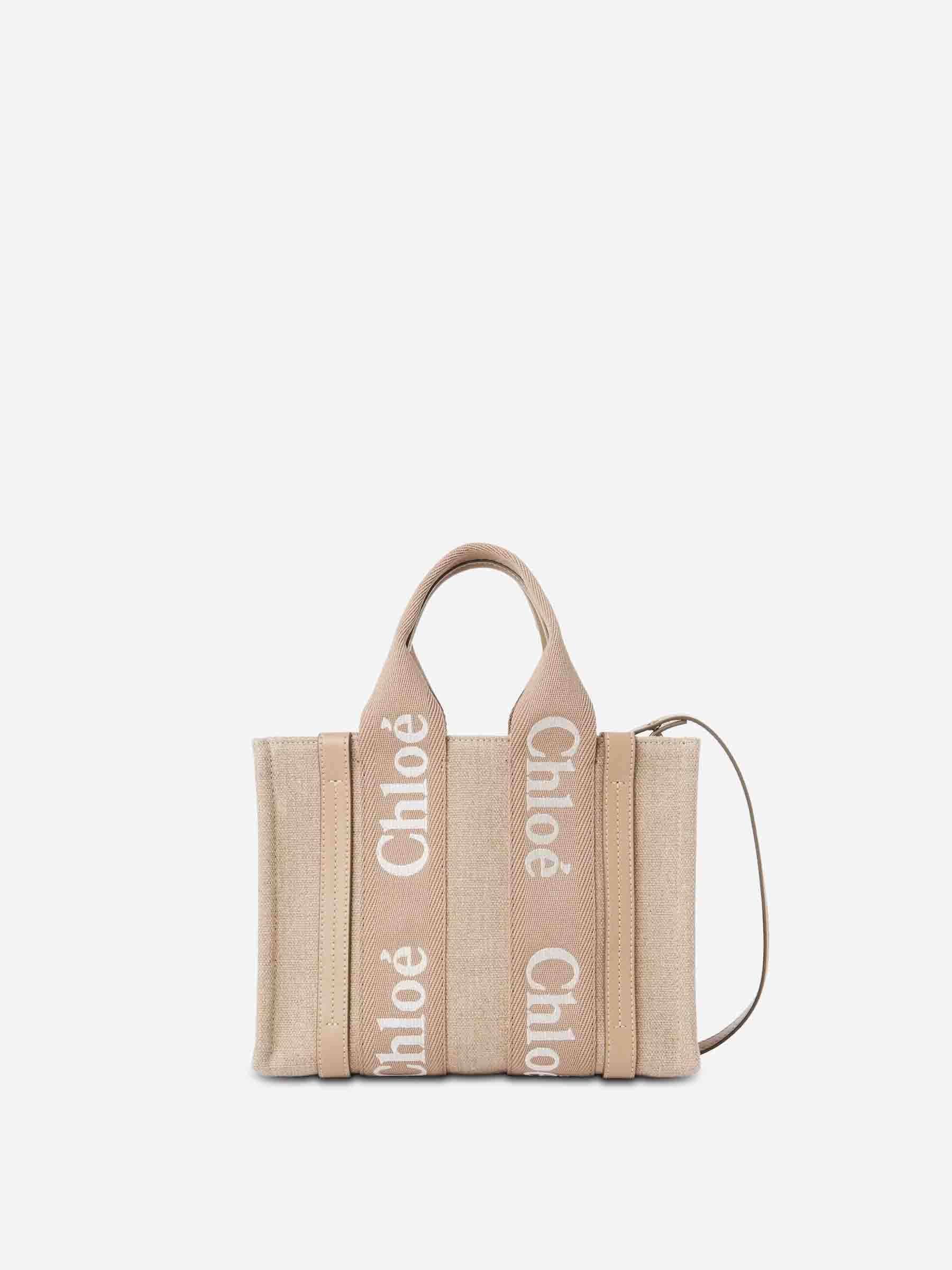 Chloé Mujer Barcelona Bolso Tote Bag Woody Mini color Beige sku 810-008204 02 - Foto 1