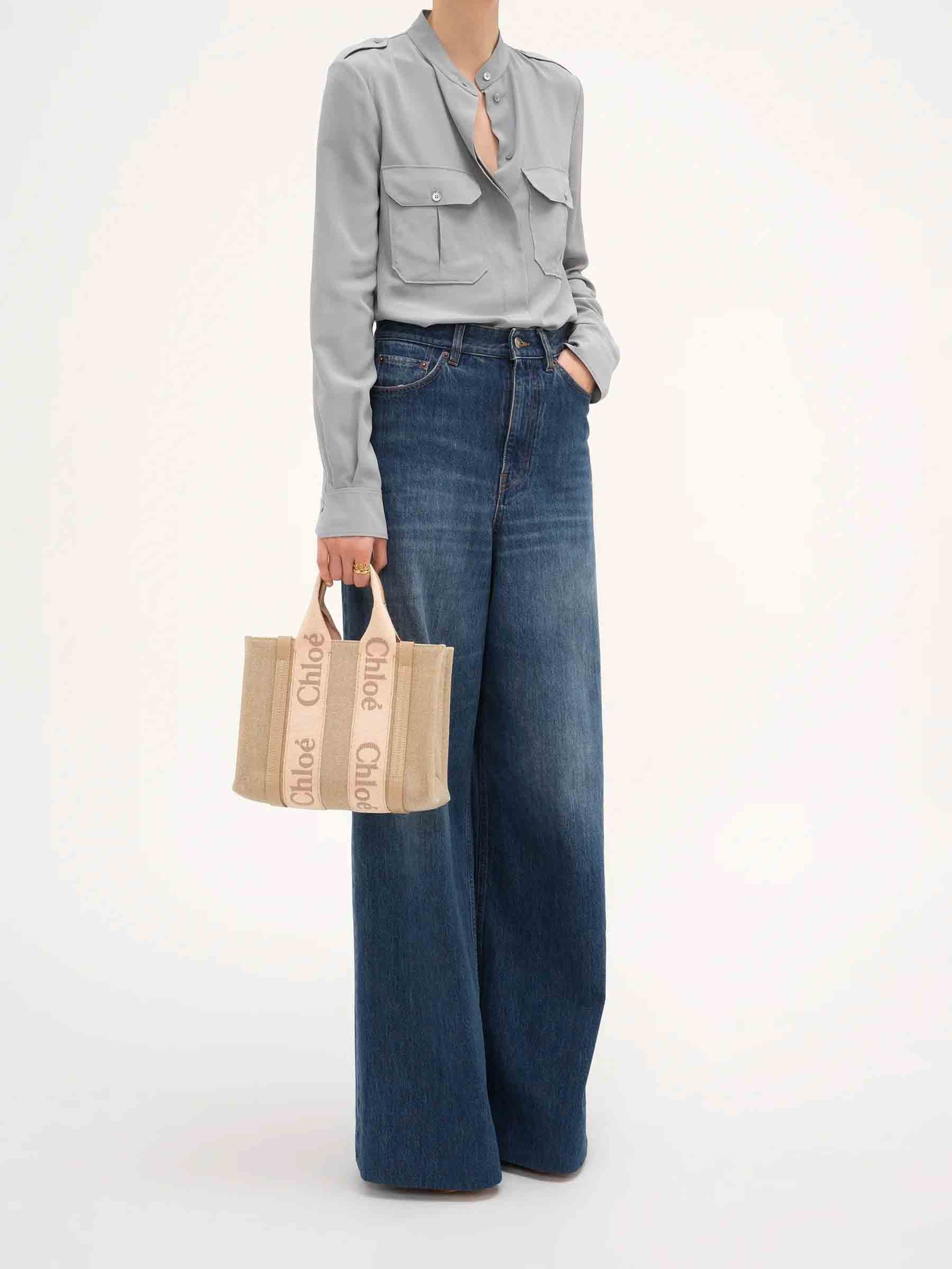 Chloé Mujer Barcelona Bolso Tote Bag Woody Mini color Beige sku 810-008204 02 - Foto 2