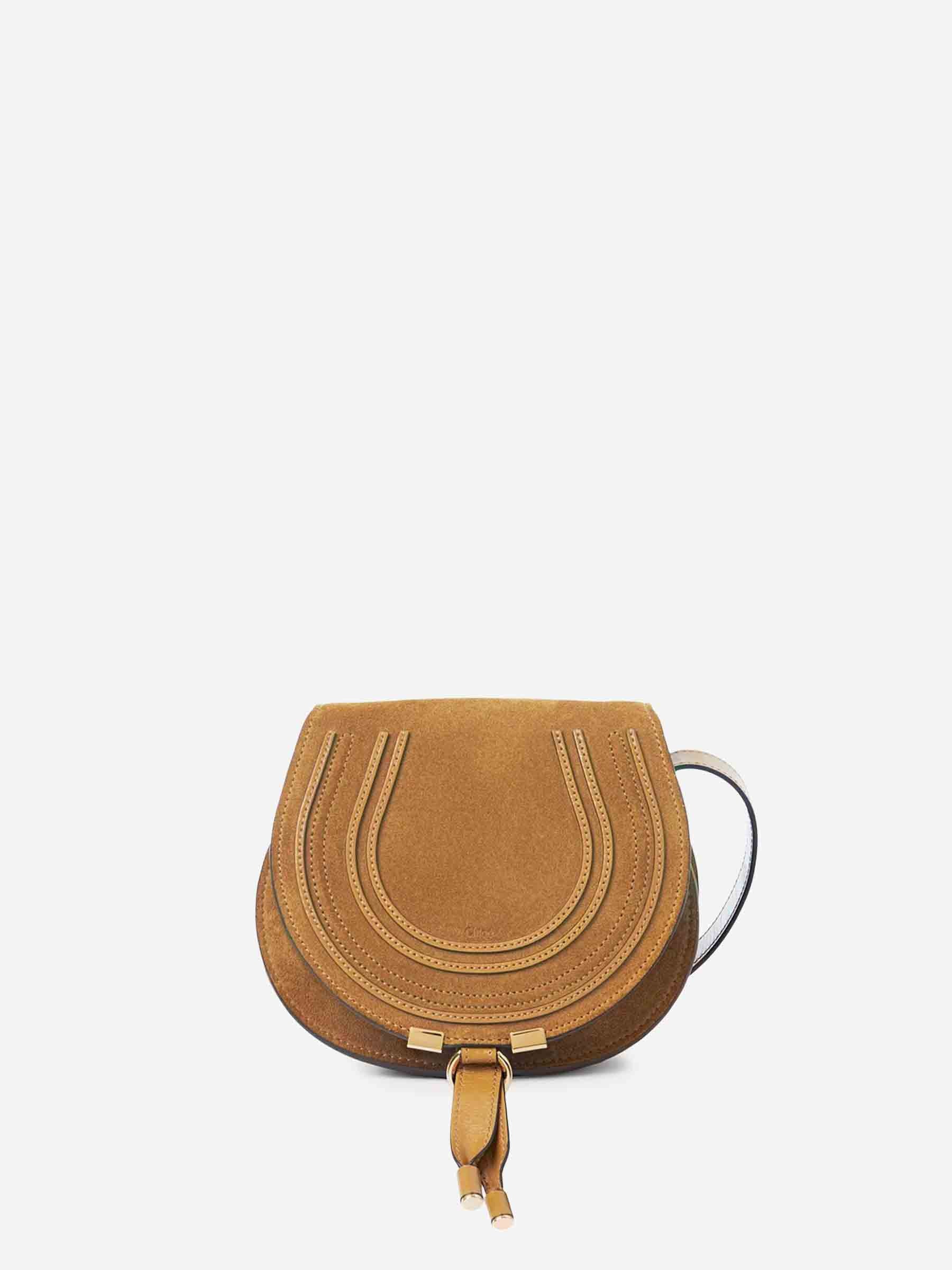 Chloé Mujer Barcelona Bolso Bandolera Marcie Saddle color Verde Militar sku 810-008210 01 - Foto 1