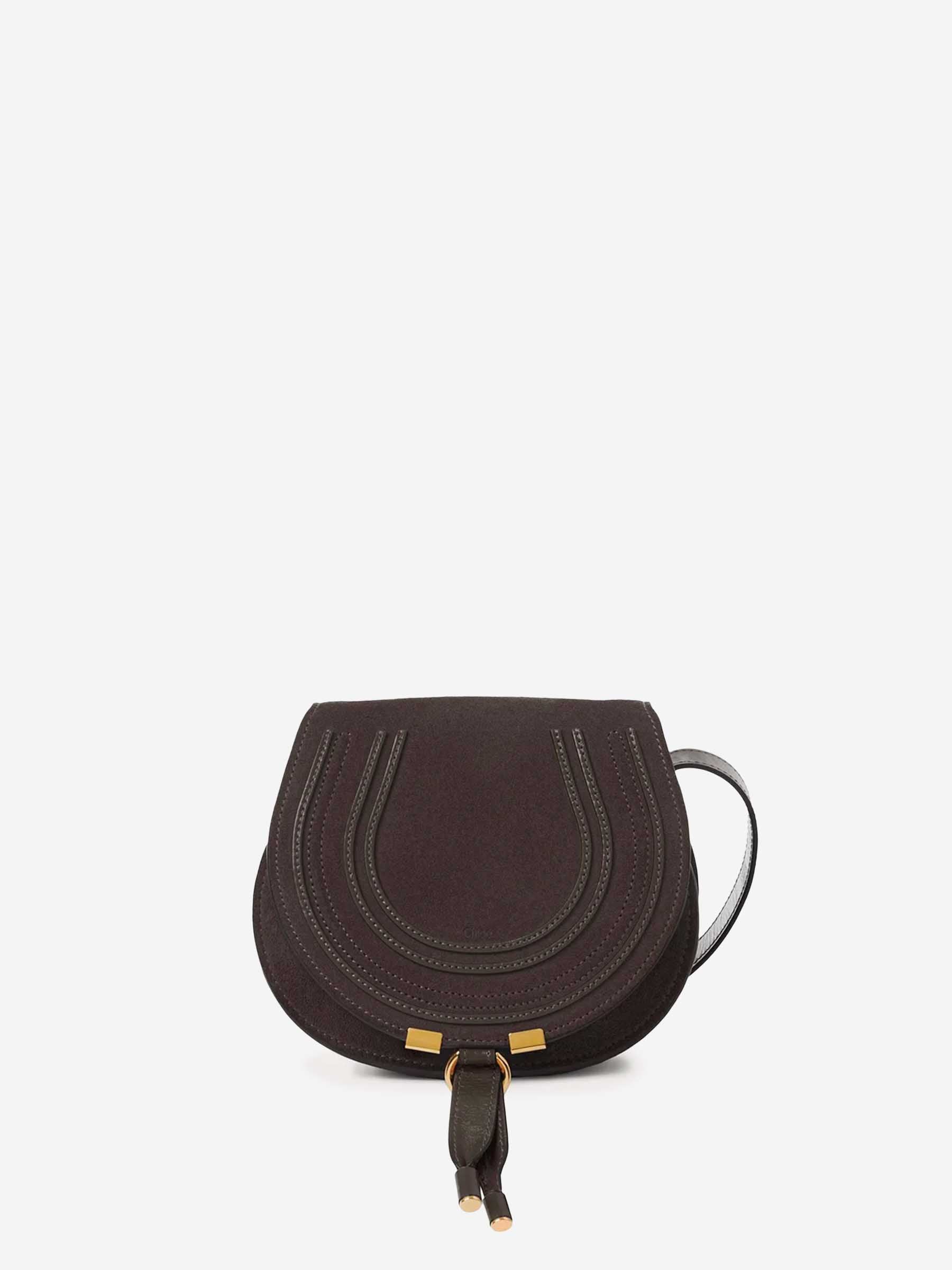 Chloé Mujer Barcelona Bolso Bandolera Marcie Saddle color Marrón Oscuro sku 810-008210 02 - Foto 1